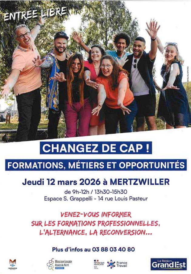 Changez de cap : un �v�nement pour construire votre avenir professionnel � Mertzwiller