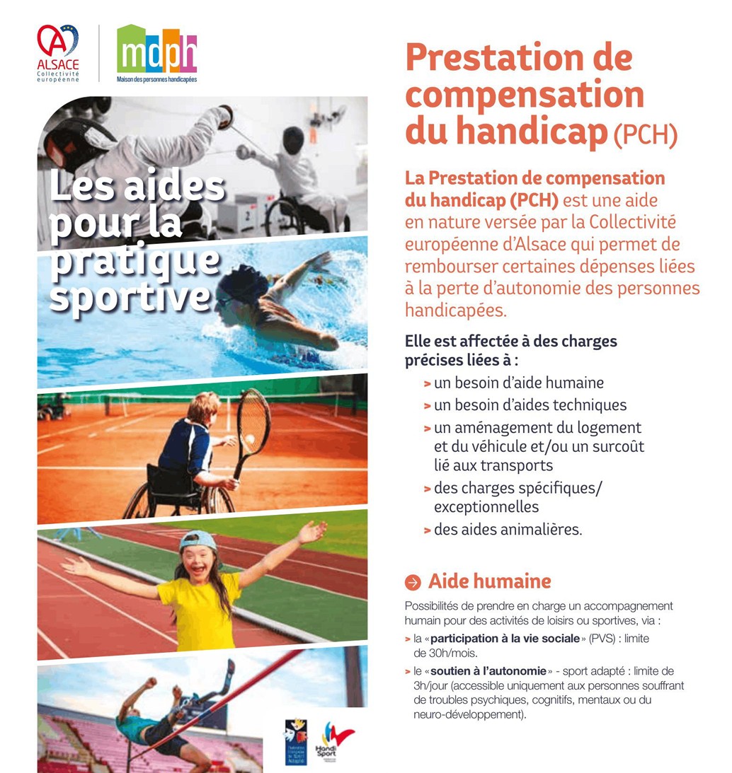MDPH Alsace les aides pour la pratique sportive